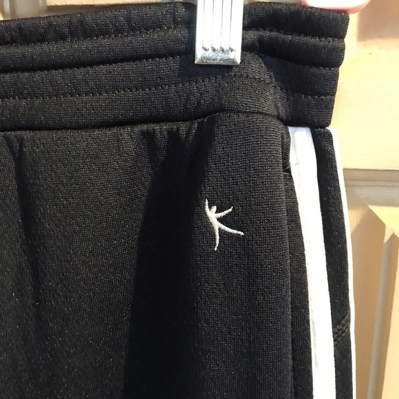 Danskin NowActivewea Pants SzS Straight Legs Drk Blue Side Stripes Pullon - Picture 3 of 8